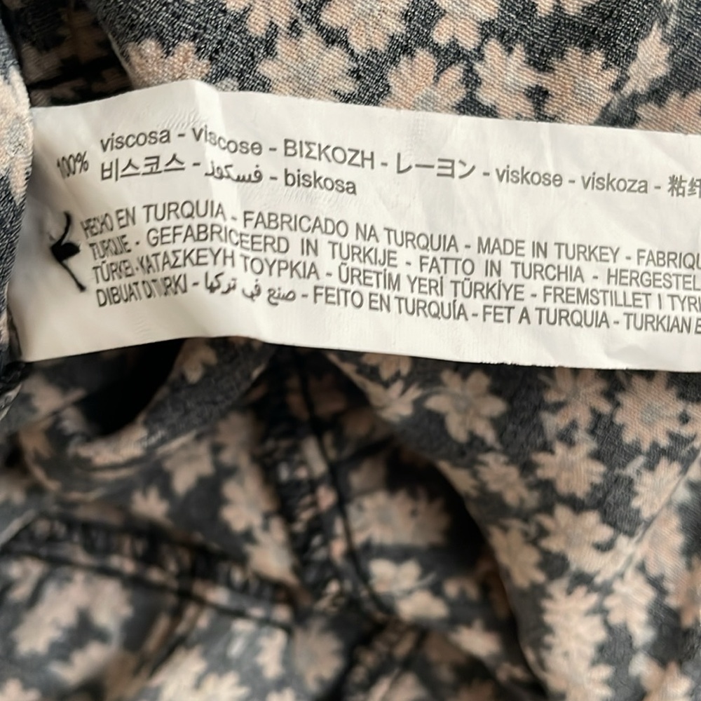 Zara NWOT Boho Floral Tiered Midi Dress - Picture 9 of 9